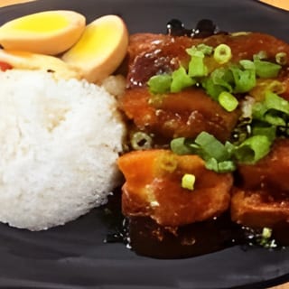 Braised Pork Belly Rice Combo 滷五花肉飯